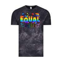 Cloud Black equal rights Vintage Tee - Zillion Design Studio