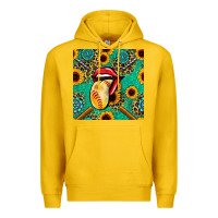 Lemon softball lips sunflowers and gemstones seamless pattern Premium Hoodie - BundleAndBundleShop