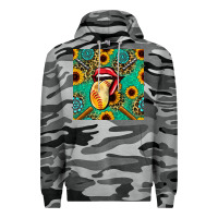 Slate Camo softball lips sunflowers and gemstones seamless pattern Premium Hoodie - BundleAndBundleShop