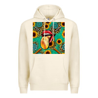 Tofu softball lips sunflowers and gemstones seamless pattern Premium Hoodie - BundleAndBundleShop