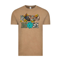 Vintage Coffee western rodeo bullfighter mom turquoise gemstones  sunflowers Vintage Tee - BarkalooDesign