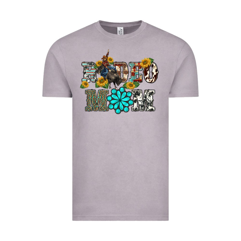 Western Rodeo Bullfighter Mom Turquoise Gemstones  Sunflowers Vintage Tee by BarkalooDesign | Teevron