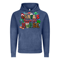 Vintage Denim santas favorite nurse Vintage Hoodie - Zillion Design Studio