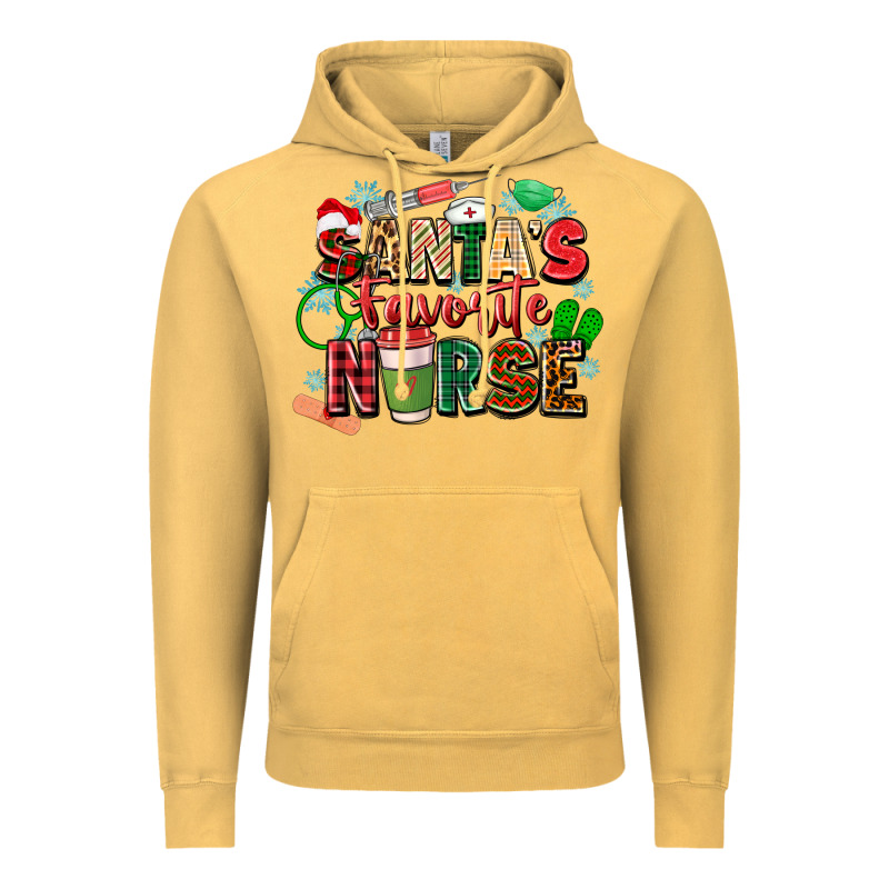 Santas Favorite Nurse Vintage Hoodie by Zillion Design Studio | Teevron