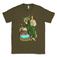Army Green san judas coffee cup sunflower Classic Tee - JahusDesignShop