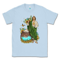 Dusty Blue san judas coffee cup sunflower Classic Tee - JahusDesignShop