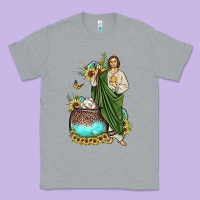 San Judas Coffee Cup Sunflower Classic Tee Designed By Jahusdesignshop