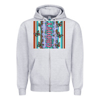 Heather Grey groovy with flowers and Butterflies Zipper Hoodie - Artiststas