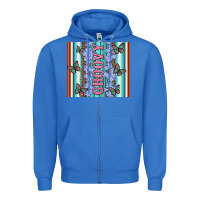 True Royal groovy with flowers and Butterflies Zipper Hoodie - Artiststas