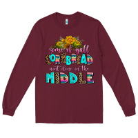 Burgundy some of yall cornbread aint done in the middle Long Sleeve Tee - AdoDesignShop
