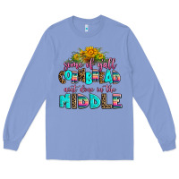 Colony Blue some of yall cornbread aint done in the middle Long Sleeve Tee - AdoDesignShop