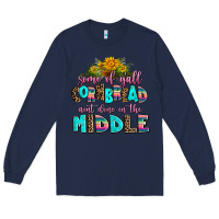 Navy some of yall cornbread aint done in the middle Long Sleeve Tee - AdoDesignShop