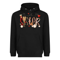 Black baseball sister Heavyweight Hoodie - MaliasSmallBusiness