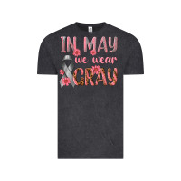 Vintage Black In May We Wear Gray Vintage Tee - texasbilliewilder