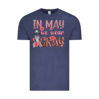 Vintage Denim In May We Wear Gray Vintage Tee - texasbilliewilder