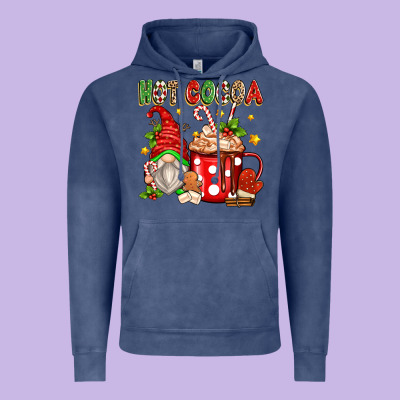 Vintage Hoodie hot cocoa gnome