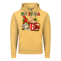Vintage Mustard hot cocoa gnome Vintage Hoodie - Zillion Design Studio