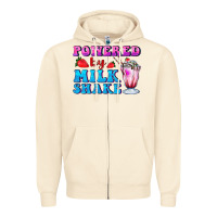 Sandshell powered by milkshake Zipper Hoodie - AdoDesignShop