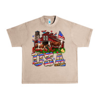 French Oak Barn in the USA Urban Heavy Tee - Neo Western