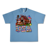 Pebble Blue Barn in the USA Urban Heavy Tee - Neo Western