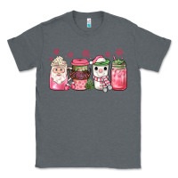 Charcoal Heather pink Christmas coffee Classic Tee - JahusDesignShop