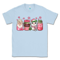 Dusty Blue pink Christmas coffee Classic Tee - JahusDesignShop