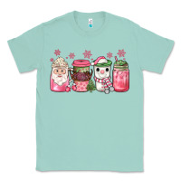 Seafoam pink Christmas coffee Classic Tee - JahusDesignShop