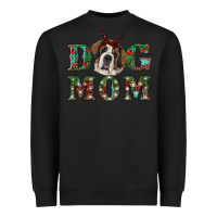 Black christmas st. bernard dog mom Heavyweight Sweatshirt - RanaPortraitStore