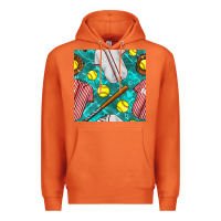 Carrot softball uniform glove and bat with field seamless pattern Premium Hoodie - BundleAndBundleShop