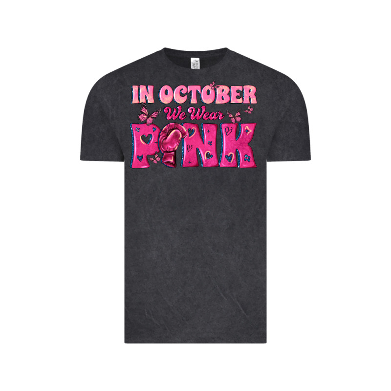 In October We Wear Pink Vintage Tee by texasbilliewilder | Teevron