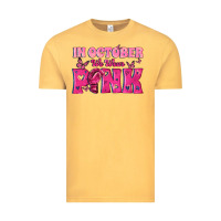 Vintage Mustard In October We Wear Pink Vintage Tee - texasbilliewilder