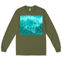 Turquoise Glitter Long Sleeve Tee | Teevron
