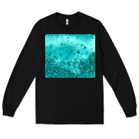 Black turquoise glitter Long Sleeve Tee - JahusDesignShop