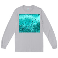 Moon Dust turquoise glitter Long Sleeve Tee - JahusDesignShop