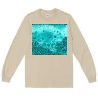 Mushroom turquoise glitter Long Sleeve Tee - JahusDesignShop