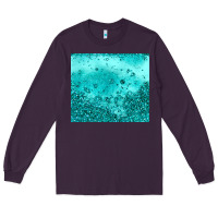 Plum turquoise glitter Long Sleeve Tee - JahusDesignShop
