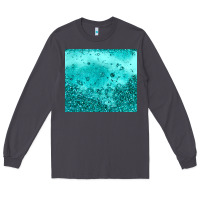 Smoke turquoise glitter Long Sleeve Tee - JahusDesignShop