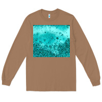Toasted Coconut turquoise glitter Long Sleeve Tee - JahusDesignShop