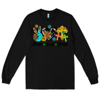Black peace love cross Long Sleeve Tee - AdoDesignShop