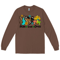 Chestnut peace love cross Long Sleeve Tee - AdoDesignShop