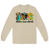 Mushroom peace love cross Long Sleeve Tee - AdoDesignShop