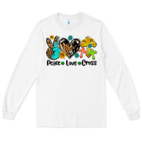 White peace love cross Long Sleeve Tee - AdoDesignShop