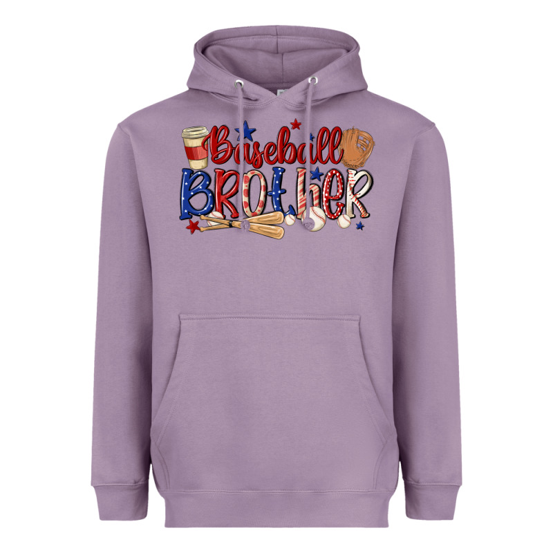Baseball Brother Heavyweight Hoodie by MaliasSmallBusiness | Teevron