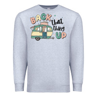 Heather Grey back that thing up Premium Sweatshirt - MaliasSmallBusiness
