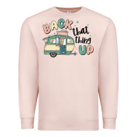 Pale Pink back that thing up Premium Sweatshirt - MaliasSmallBusiness