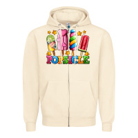 Sandshell popsicle with stars Zipper Hoodie - AdoDesignShop