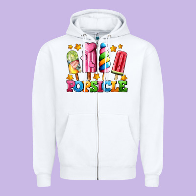Popsicle With Stars Zipper Hoodie Designed By Adodesignshop
