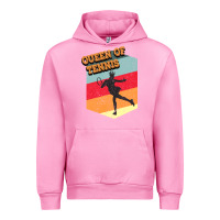 Fuchsia Pink Queen Of Tennis Urban Hoodie - Bettercallsaul