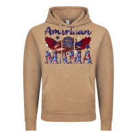 Vintage Coffee American mama with cowboy Vintage Hoodie - texasbilliewilder