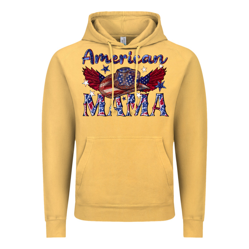 American Mama With Cowboy Vintage Hoodie by texasbilliewilder | Teevron